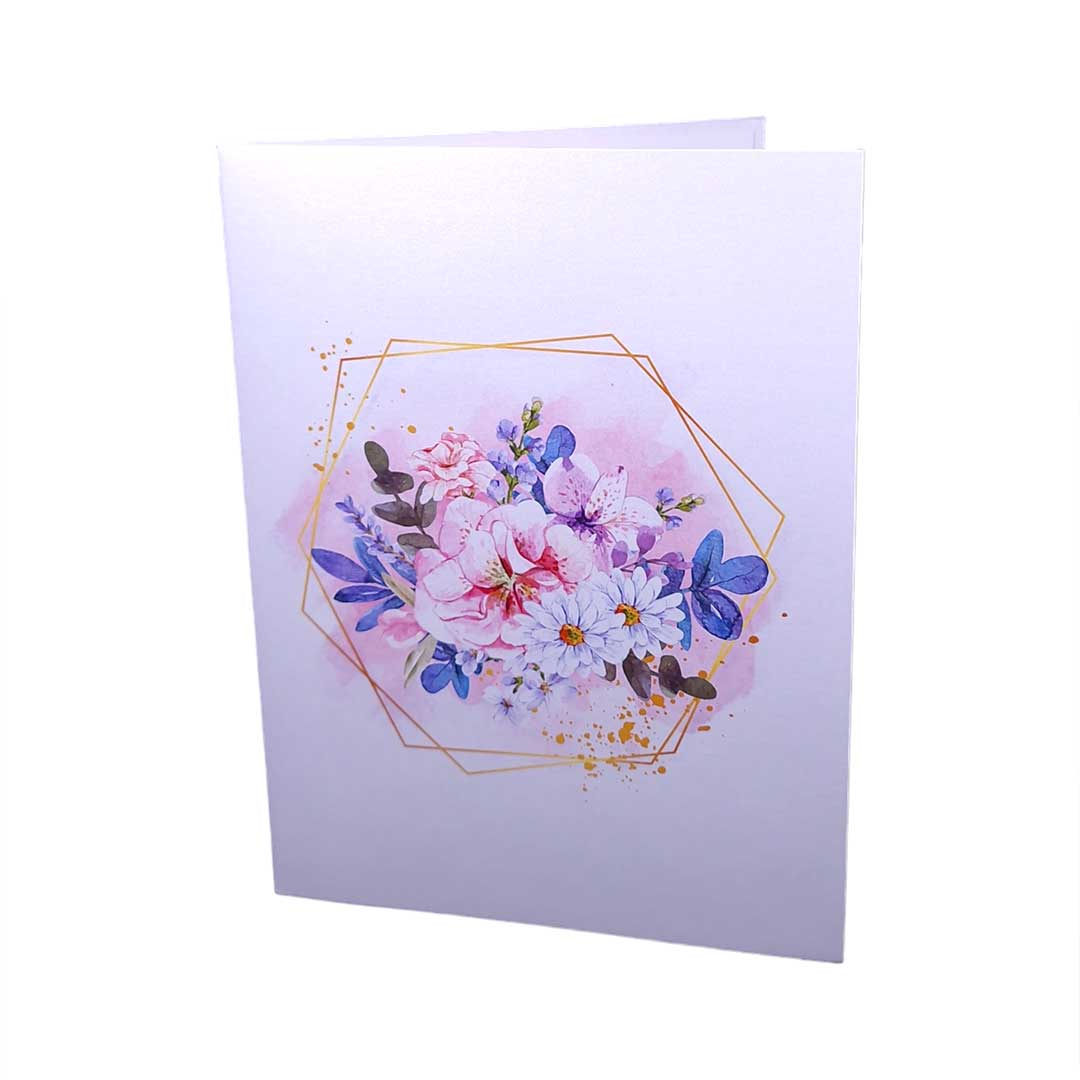 3D Pop-Up Karte - Auswechselbare Nummer