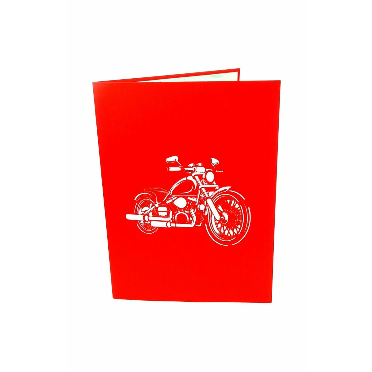 3D Pop-Up Karte - Motorrad