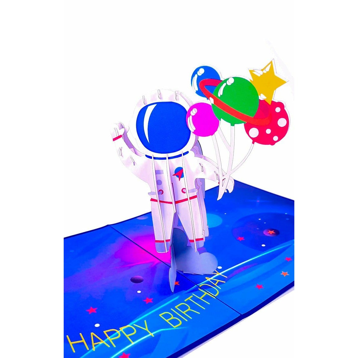 3D Pop-Up Karte - Astronaut