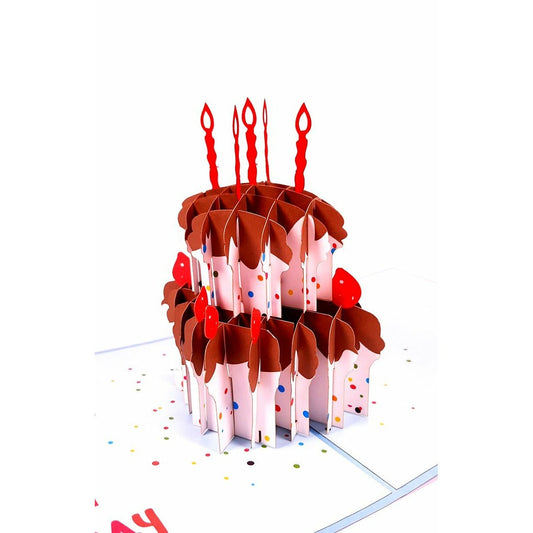 3D Pop-Up Karte - Geburtstagskuchen