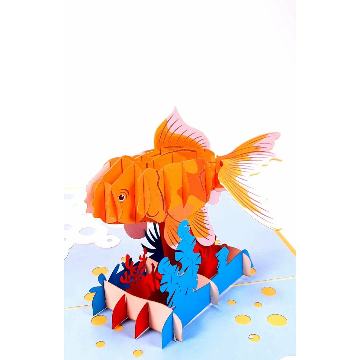 3D Pop-Up Karte - Goldfische