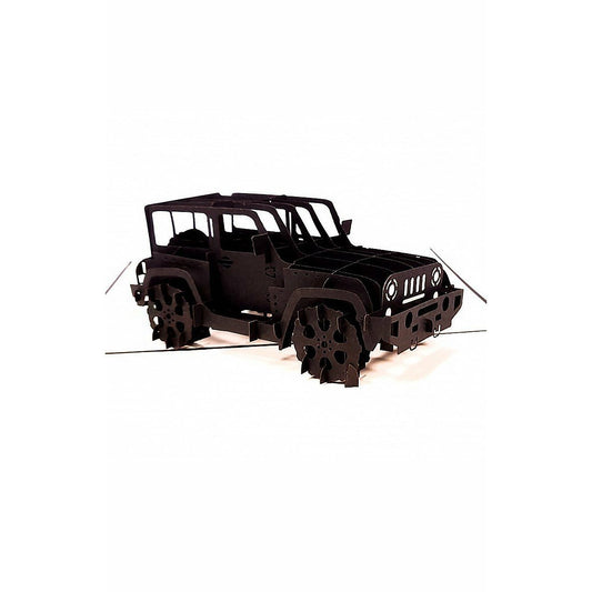 3D Pop-Up Karte - Jeep