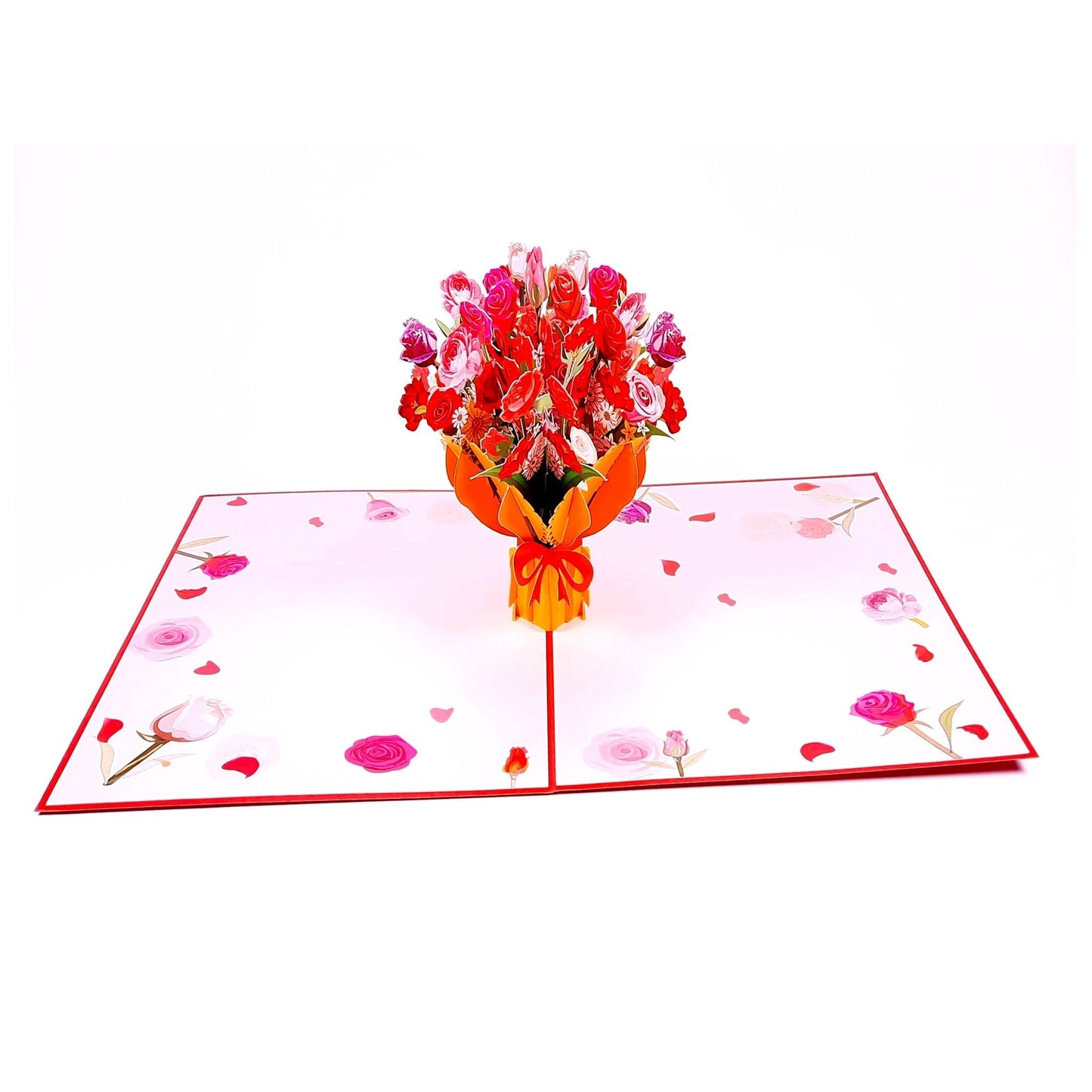 3D Pop-Up Karte - Rosen 20x15 cm