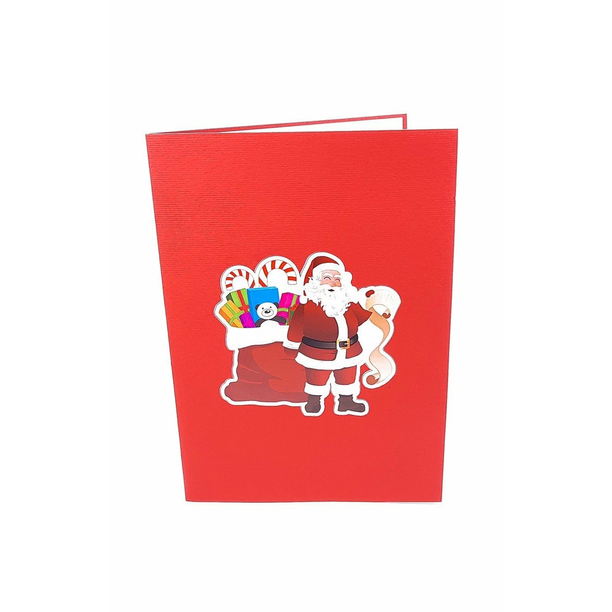 3D Pop-Up Karte - Santa mit Tasche von Geschenken