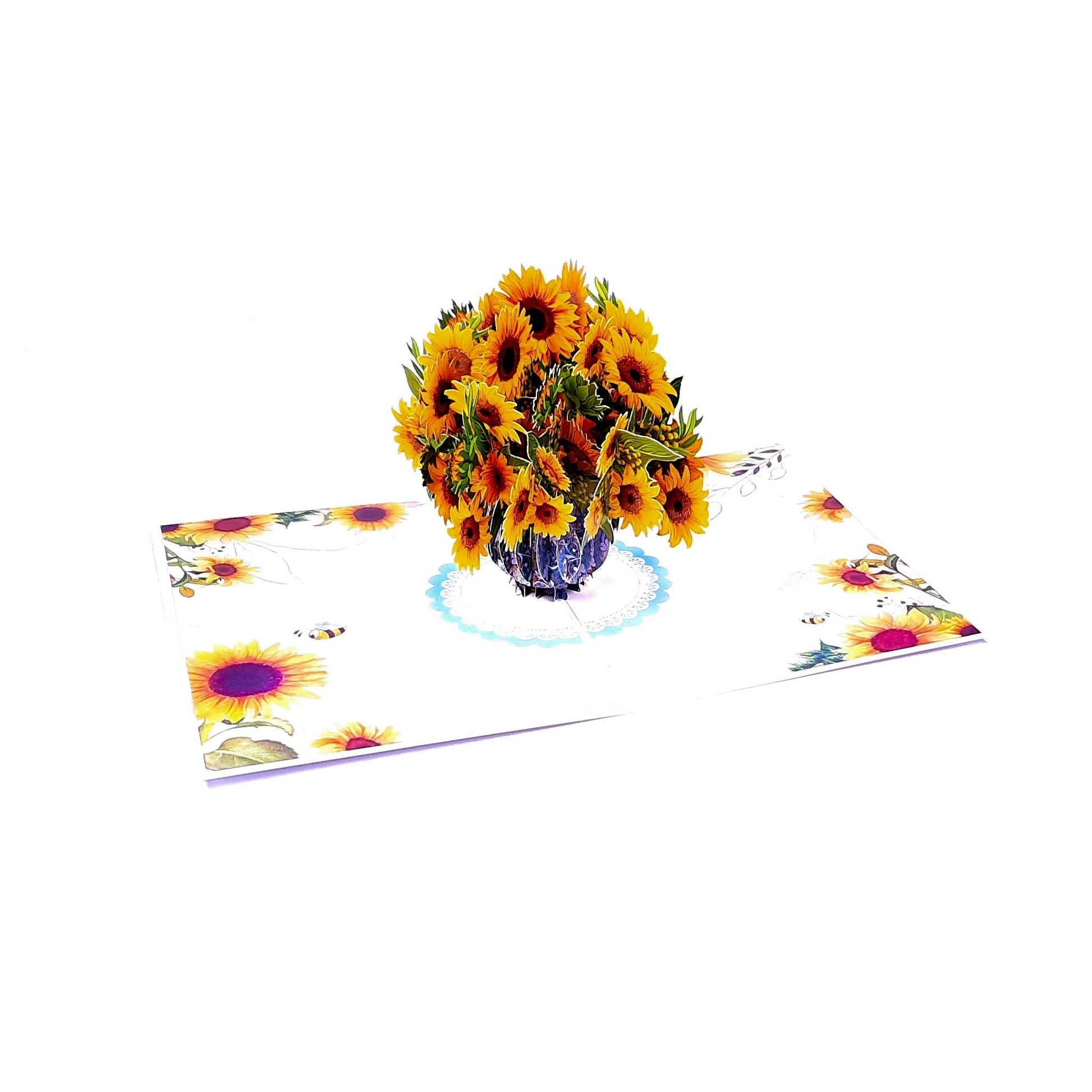 3D Pop-Up Karte - Sonnenblume 13x18 cm