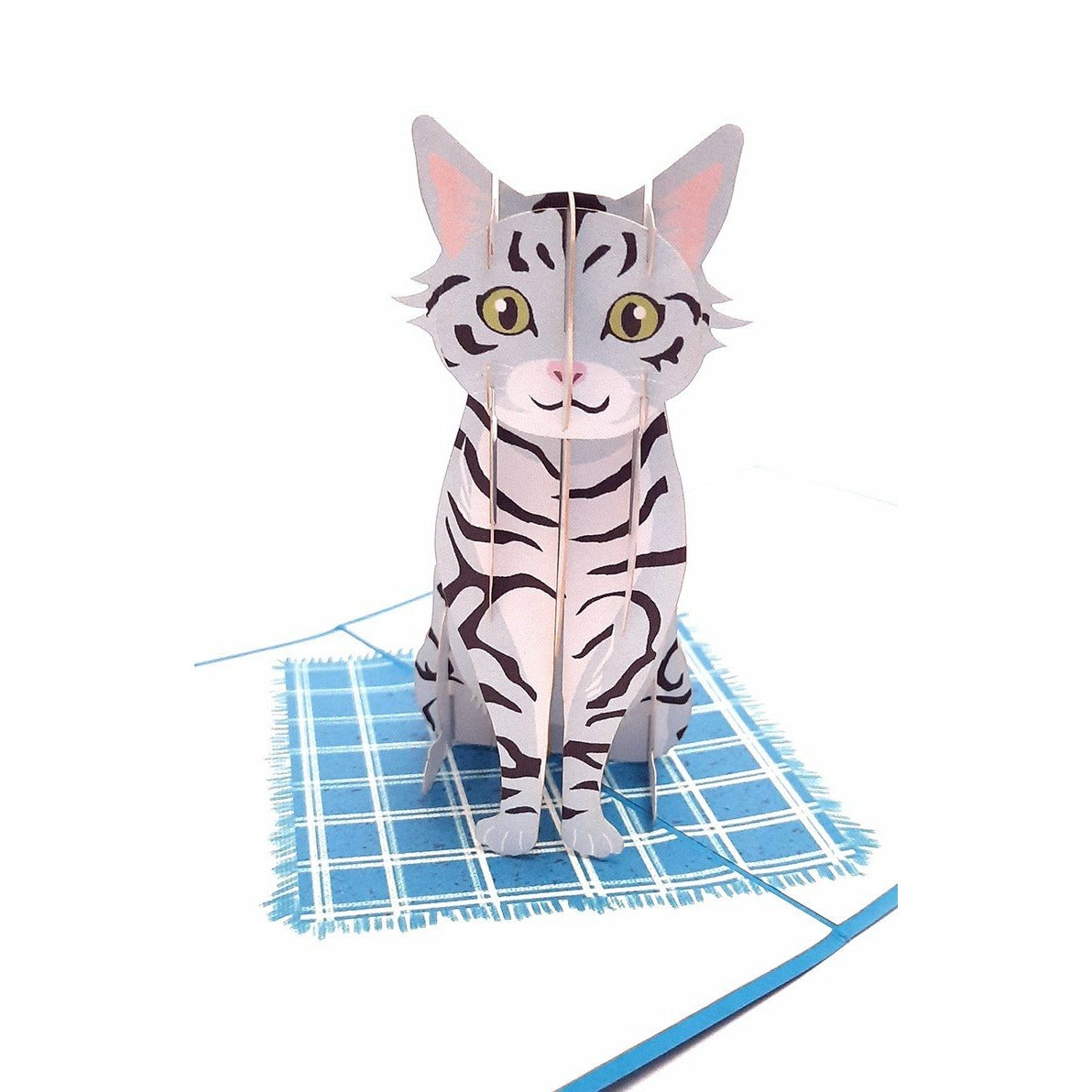 3D Pop-Up Karte - Tabby cat