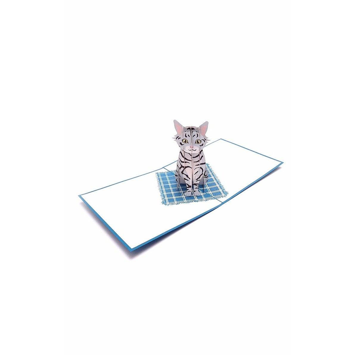 3D Pop-Up Karte - Tabby cat