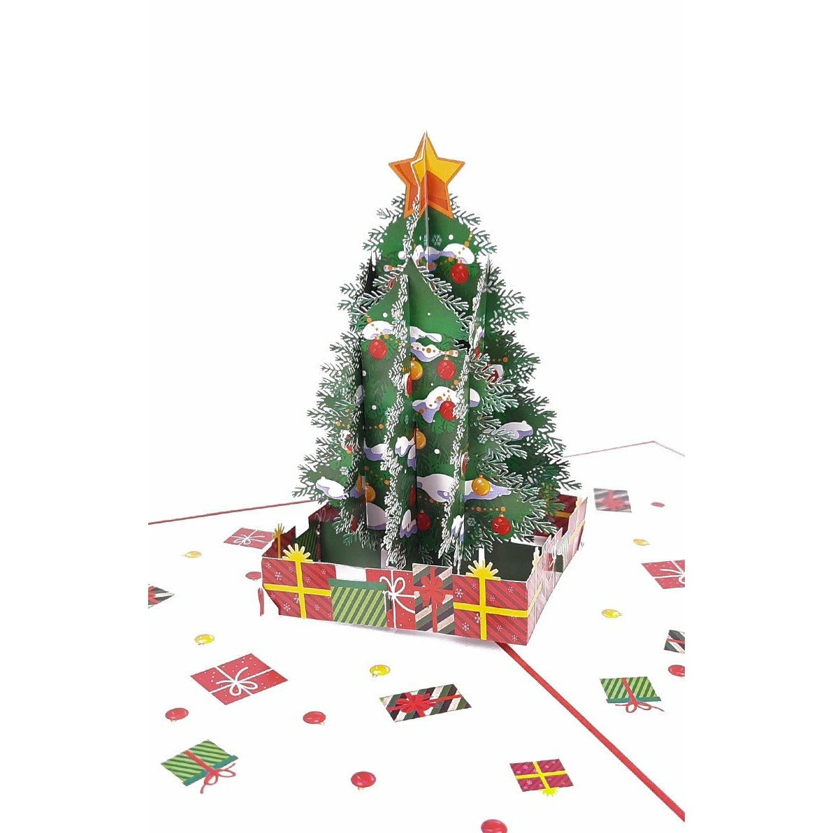 3D Pop-Up Karte - Weihnachtsbaum